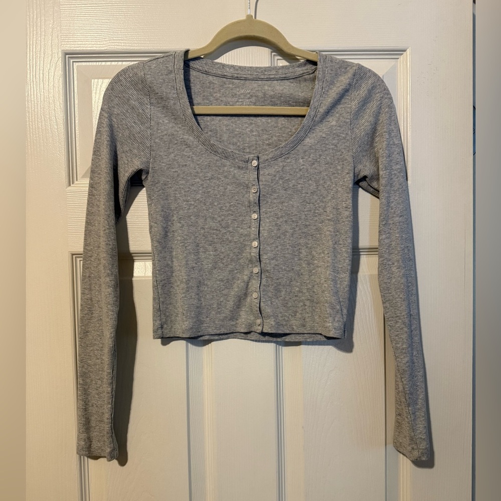 Aerie Cropped Long Sleeve XS